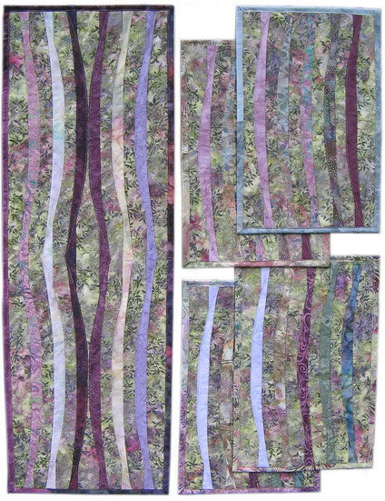 Pattern, Making Waves, placemats & table runner ABQ-147