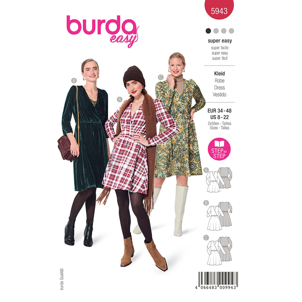 Pattern, Burda, 5943, Dress