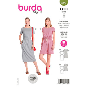Pattern, Burda, 6004, Dress/Jumpsuit