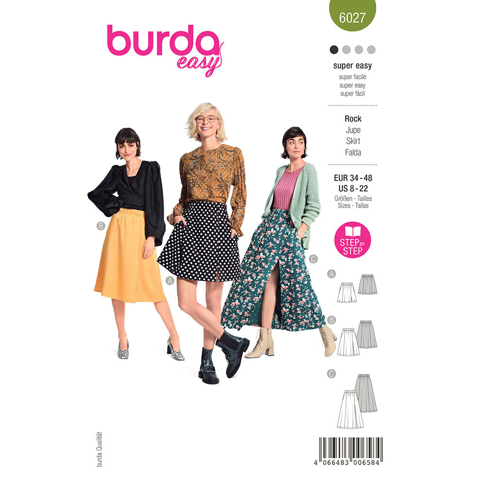 Pattern, Burda, 6027 Skirt