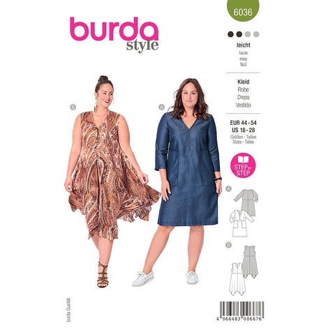 Pattern, Burda, 6036, Dress