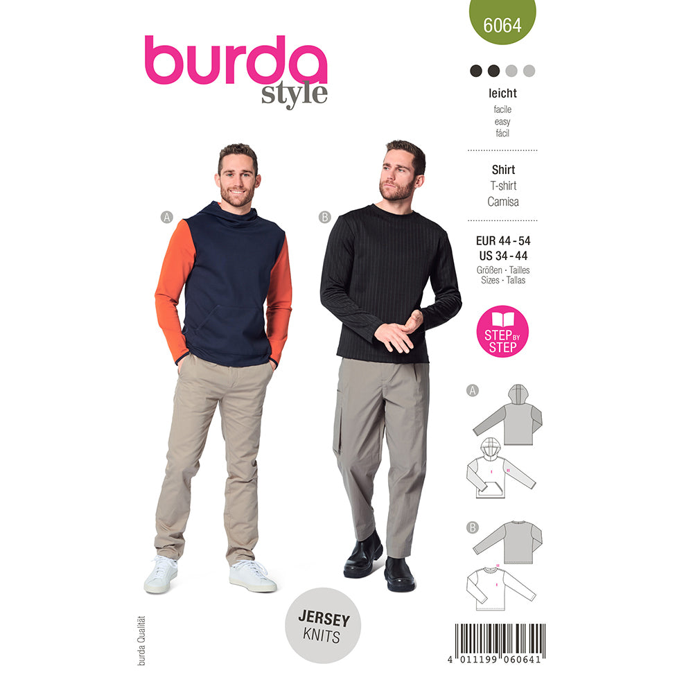 Pattern, Burda, 6064 Sweatshirt with Hood