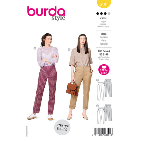 Pattern, Burda, 6101, Trousers/Pants