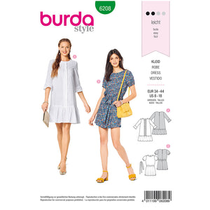 Pattern, Burda, 6208, Dress - Casual Fit