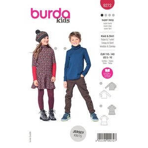 Pattern, Burda  9272 Child Top/Dress