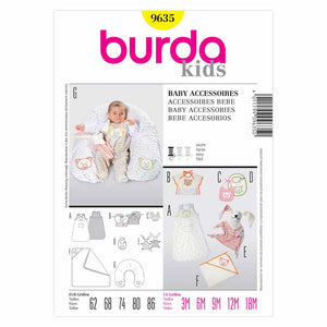 Pattern, Burda 9635: Baby Accessories