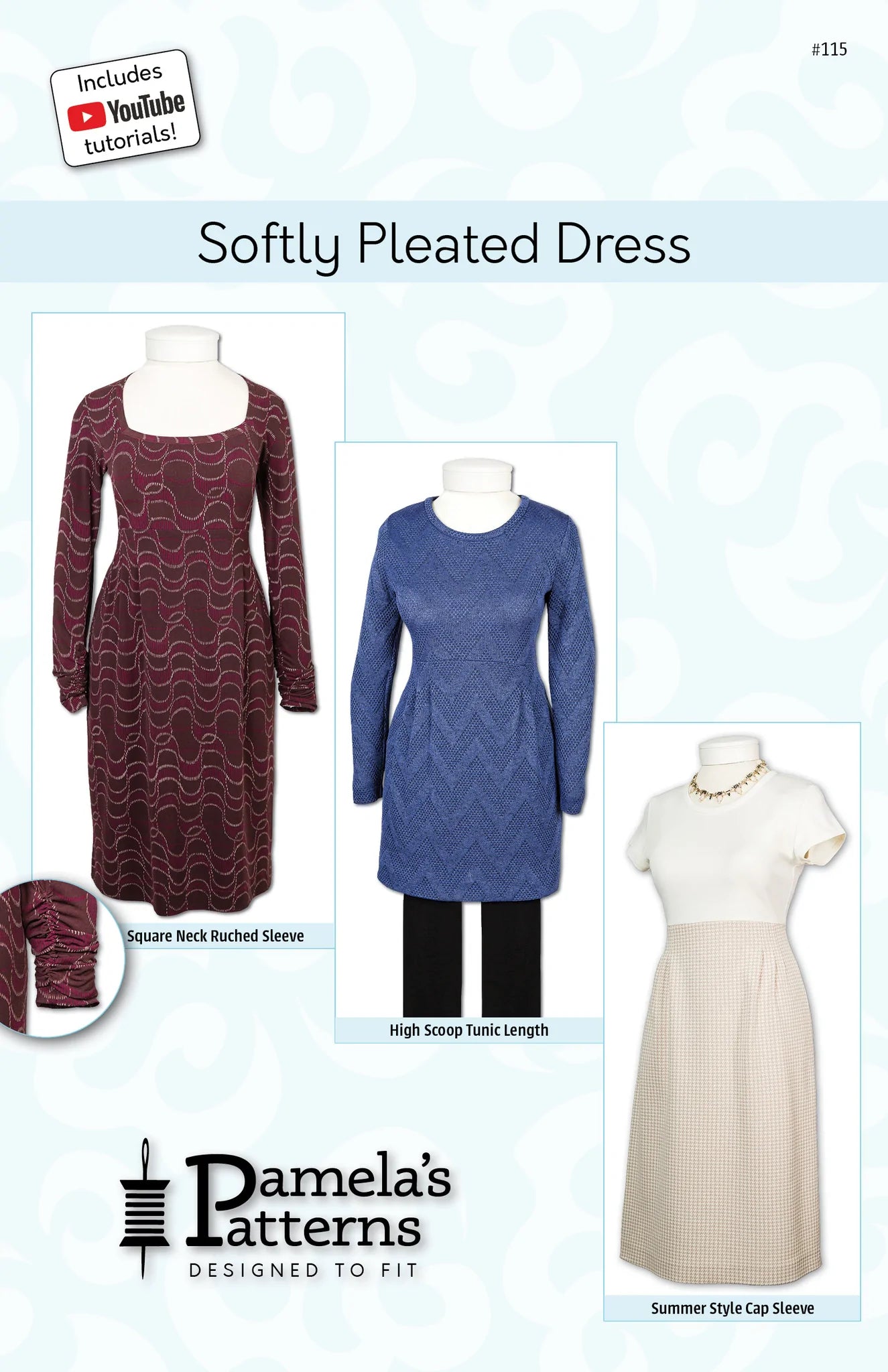 Pattern, Softly Pleated Dress