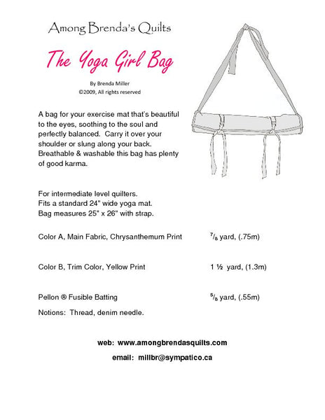 Pattern, ABQ, Yoga Girl Bag