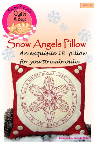 Pattern, ABQ, Snow Angels Pillow
