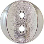 Button, 1 5/16", 34mm 2-Hole, Silver 159007K