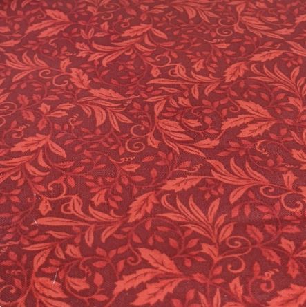 Fabric, Autumn Leaves, Red 16124-10