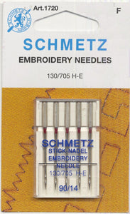 Schmetz Embroidery Machine Needle Size 90/14 1720