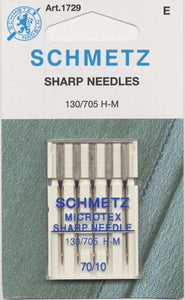 Machine Sewing Needle, Microtex Sharp 70/10 1729