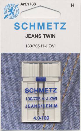 Schmetz Double Denim/Jeans Machine Needle Size 4.0/100 1ct # 1738