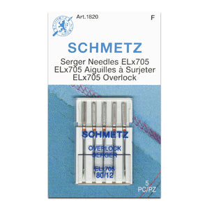 Schmetz Overlock / Serger Machine Needle ELx705 Size 12/80 # 1820
