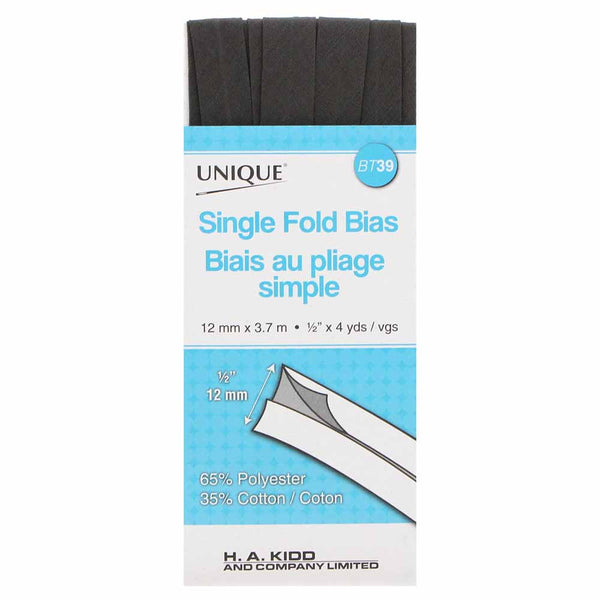 Single Fold Bias Tape, Assorted Colors 13mm x 3.7m