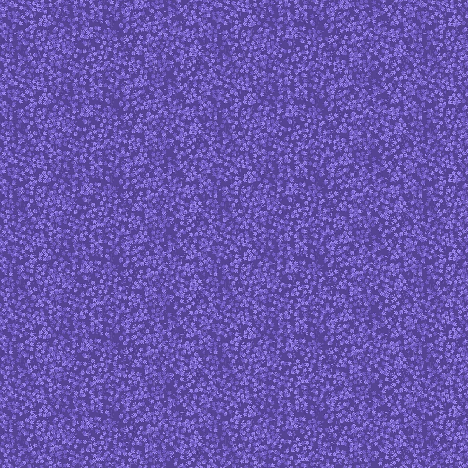 Fabric, Fleur, Dark Purple Sprig 23944 88