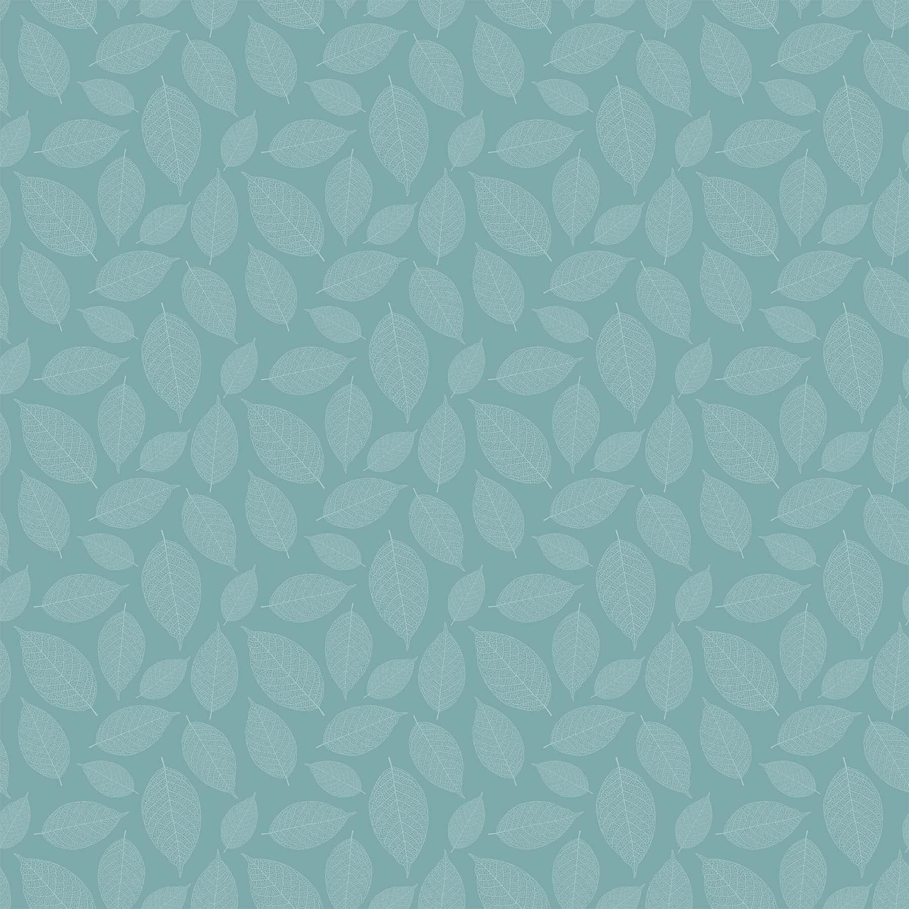 Fabric, Silhouette, Nordic Sky Small Leaves 23989-62