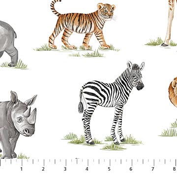 Fabric, Baby Safari - Baby Safari Animals 24672-10