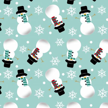 Fabric, Gnome Christmas, Snowman Toss 2901C-02