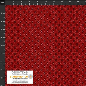 Fabric, Tiny Delight, Red Mini Dot Background/Red Dot motif, 4514-255