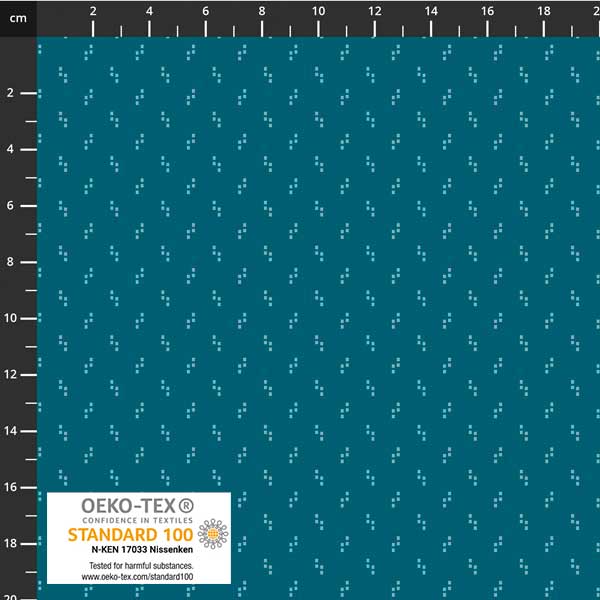 Fabric, Tiny Delight, Turquoise Ditzy, 4514-264
