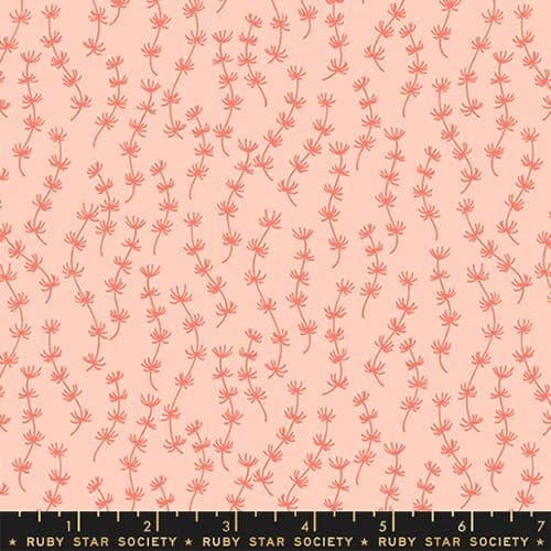 Fabric, Koi Pond by Rashida Coleman-Hale of Ruby Star Society, Peach Fizz 51041-13