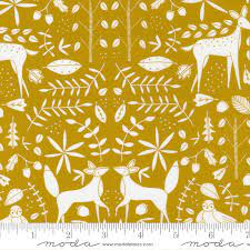 Fabric, Nocturnal by Gingiber, Gold 548334-14