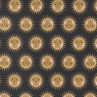 Fabric, Birdsong Raven/Sunshine 548354-17