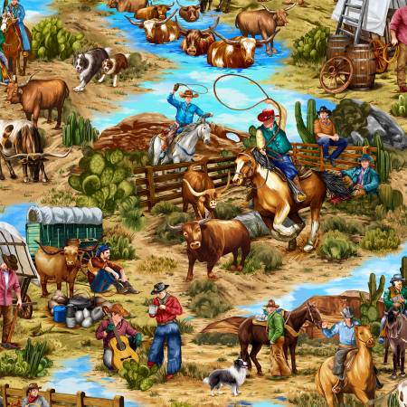 Fabric, Cattle Drive, Cattle 595021