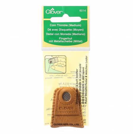 Thimble, Leather Coin Thimble Medium 6014CV