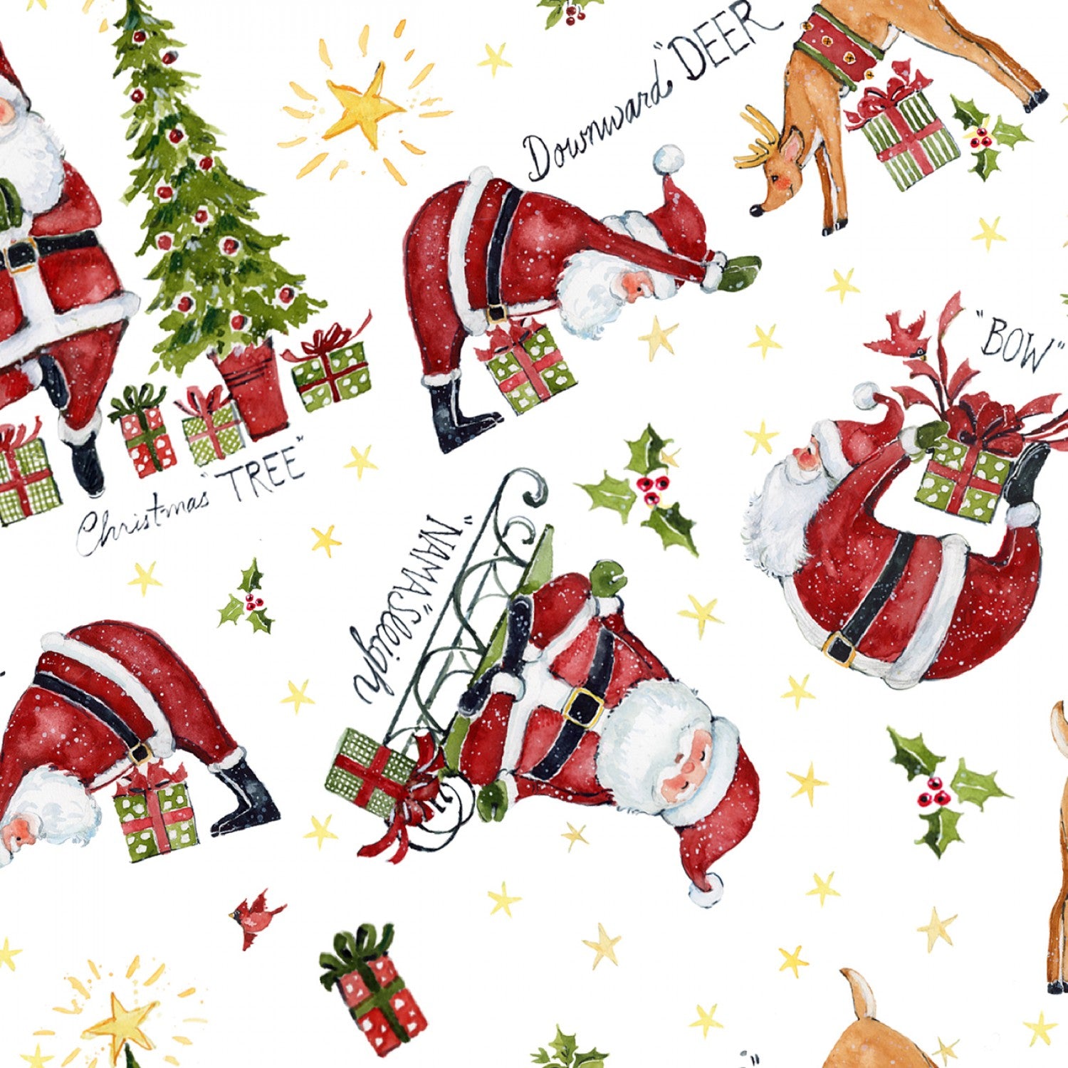 Fabric, Christmas Downward Deer 77509G550715