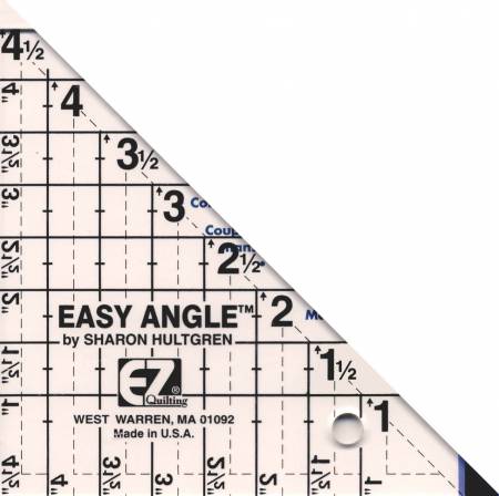 Ruler, Easy Angle Triangle 4 1/2", 45 Degree