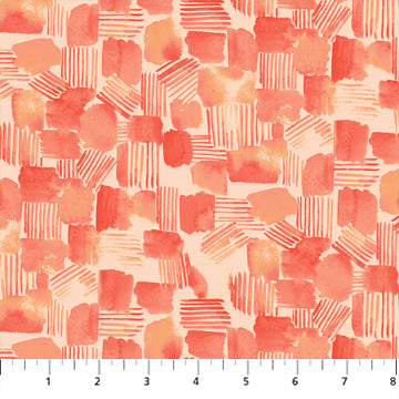 Fabric, Refresh Orange Tiles 90556-56
