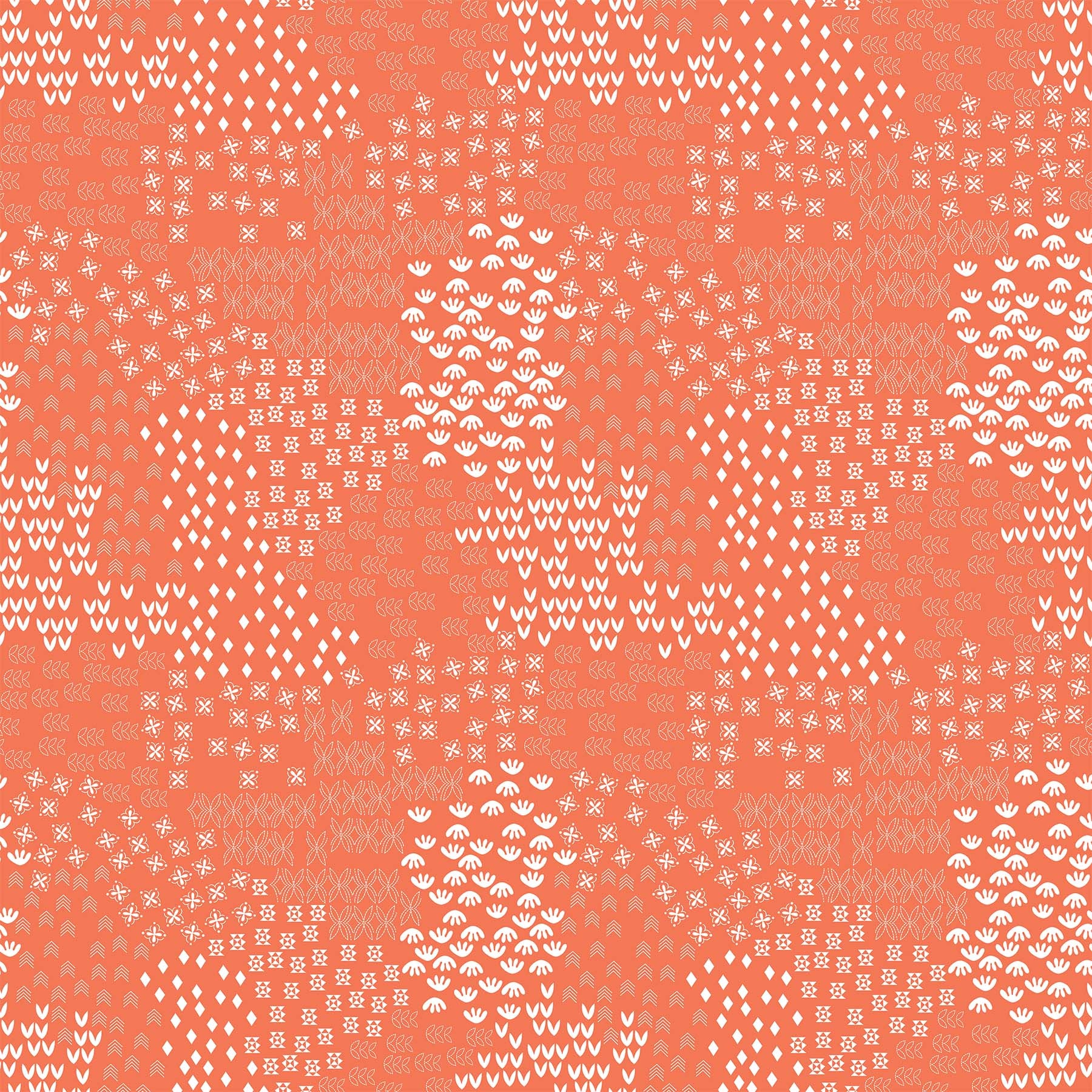Fabric, Hampton Court, Red Meadow (looks Orange) 90589-26