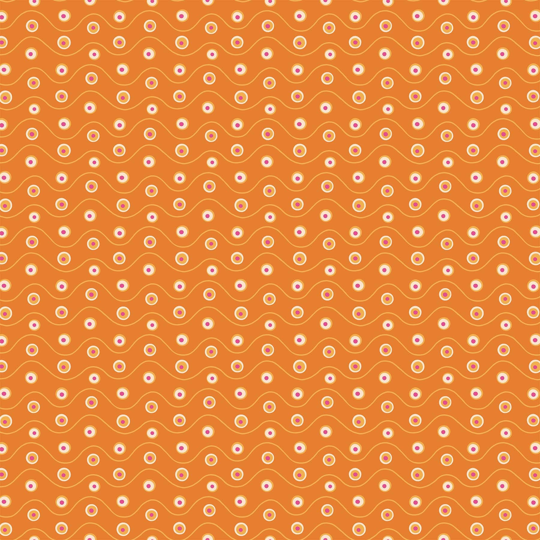 Fabric, Happiness Orange Multi Dot 90596-56
