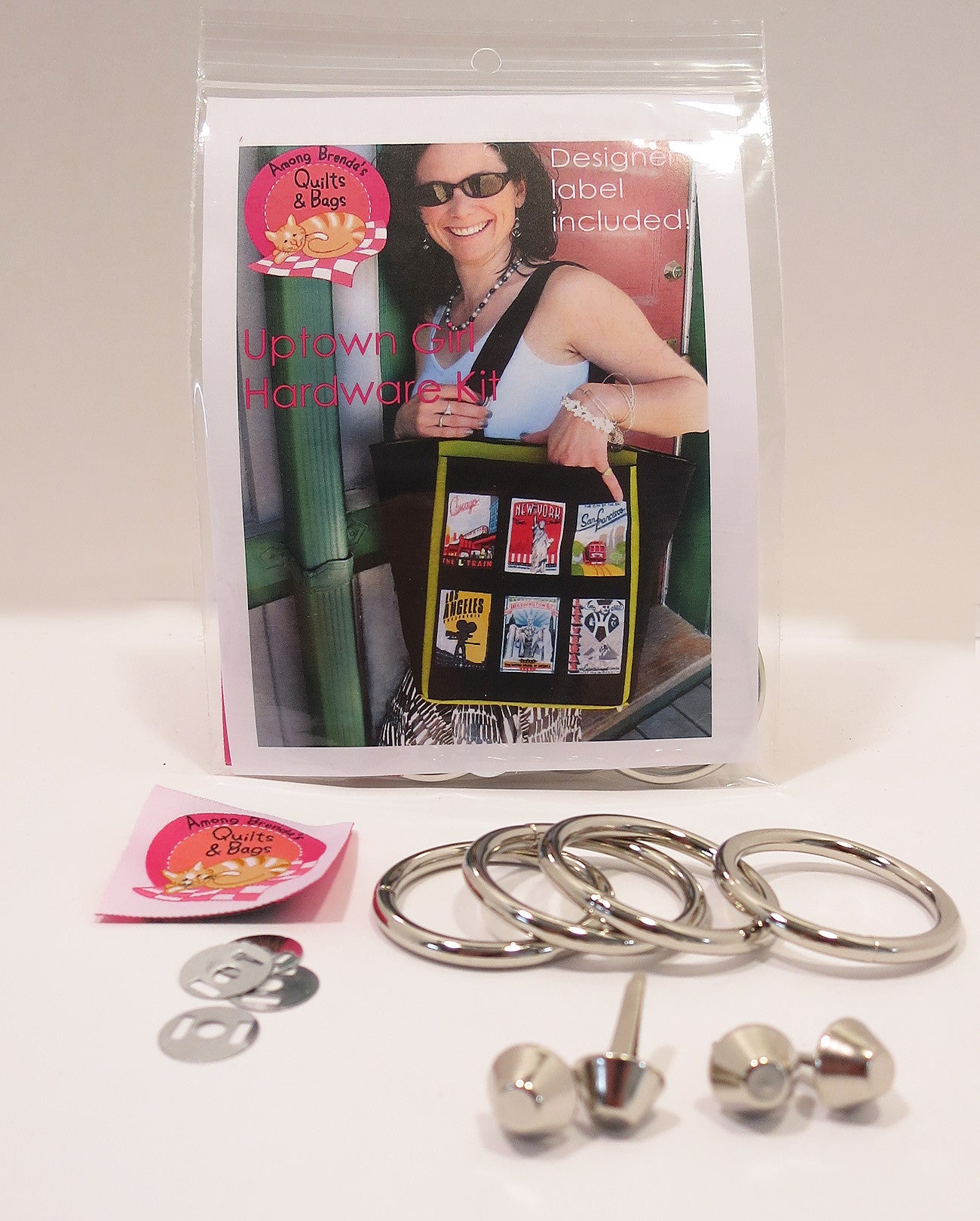 Bag Hardware Kit, Uptown Girl Tote with designer label