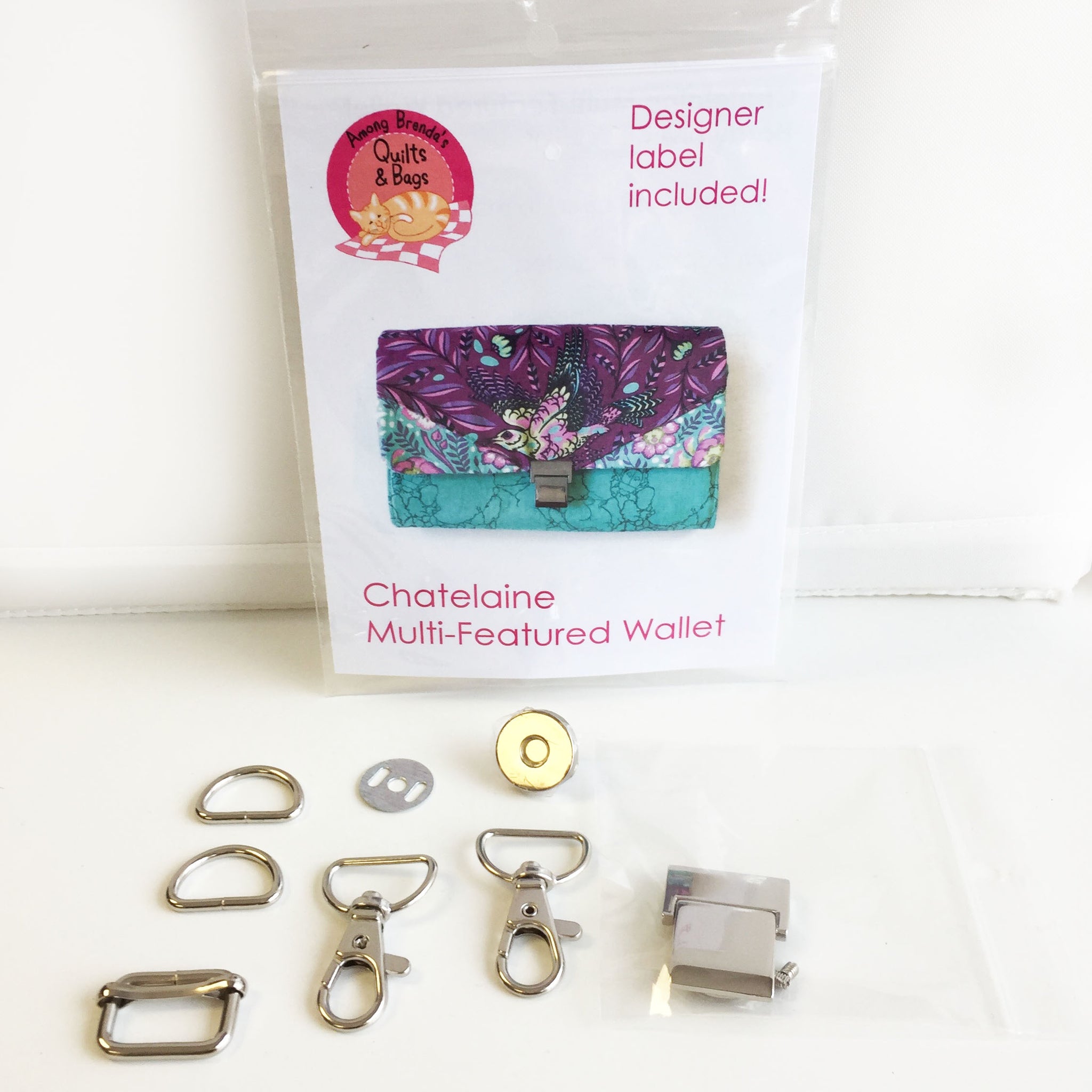 Bag Hardware Kit, Chatelaine Multi-Function Wallet