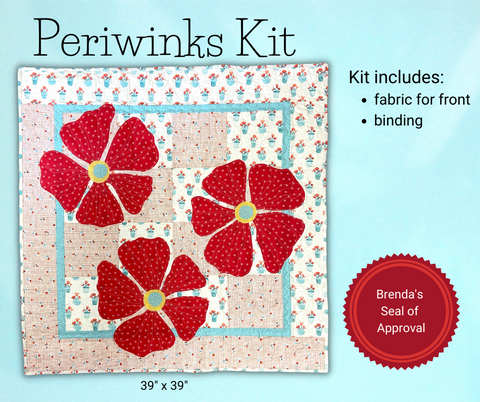 Kit, Wall Hanging/Table Topper, Periwinks