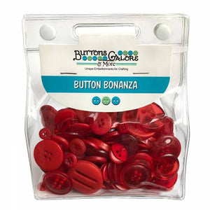 Button, Grab Bag Fire Engine Red