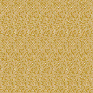 Fabric, Buttercup Bloom Paisley Gold, C11155R-Gold