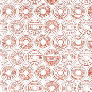 Fabric, She Who Sews, Spool Topes with Red C11338R RED