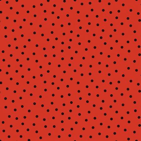 Fabric, She Who Sews, Button Toss Red C113342R RED