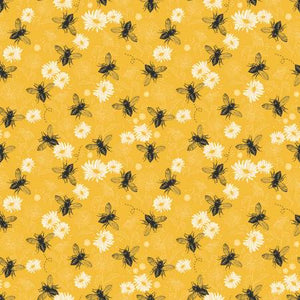 Fabric, Honey Bee,  Daisy Flrl C11702R-DAISY