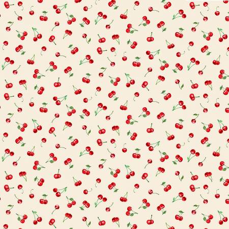 Fabric: Cream, Cherry Pie, Tiny      CD1543-CREAM