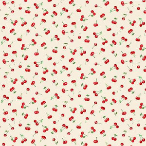 Fabric: Cream, Cherry Pie, Tiny      CD1543-CREAM