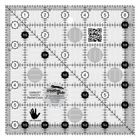 Ruler, Creative Grids Quilt Ruler 6 1/2" square