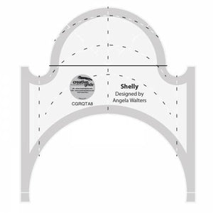 Free Motion Machine Quilting Ruler - Shelly, High Shank by Angela Walters CGRQTA8