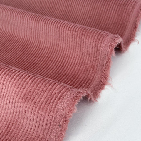 Fabric, Corduroy, 8 wale stretch,  Rosewood