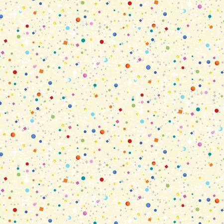 Fabric, Hula Universe, Little Red House Collection, Cream DC9309-CREM